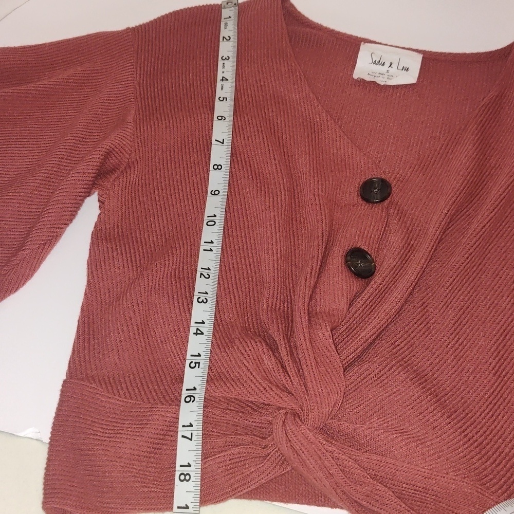 SADIE AND LOVE Button Front Twisted Size Small Rustic Color - Picture 10 of 10